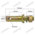 Lower Link Implement Mounting Pin (Cat. 2), 28mm x 143mm
