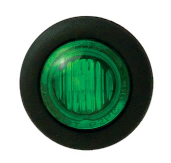 Round Marker Lamps Green 30mm