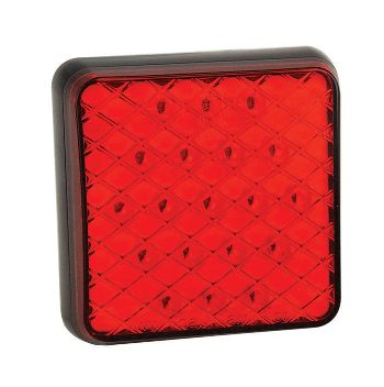 81 Series Square Function Lamps 12 Volt Red Fog