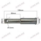 Dual Category Lower Link Implement Mounting Pin (Cat. 2/3), 28/36 x 190mm