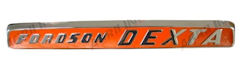 Side Badge Chrome & Orange  Fordson: Dexta