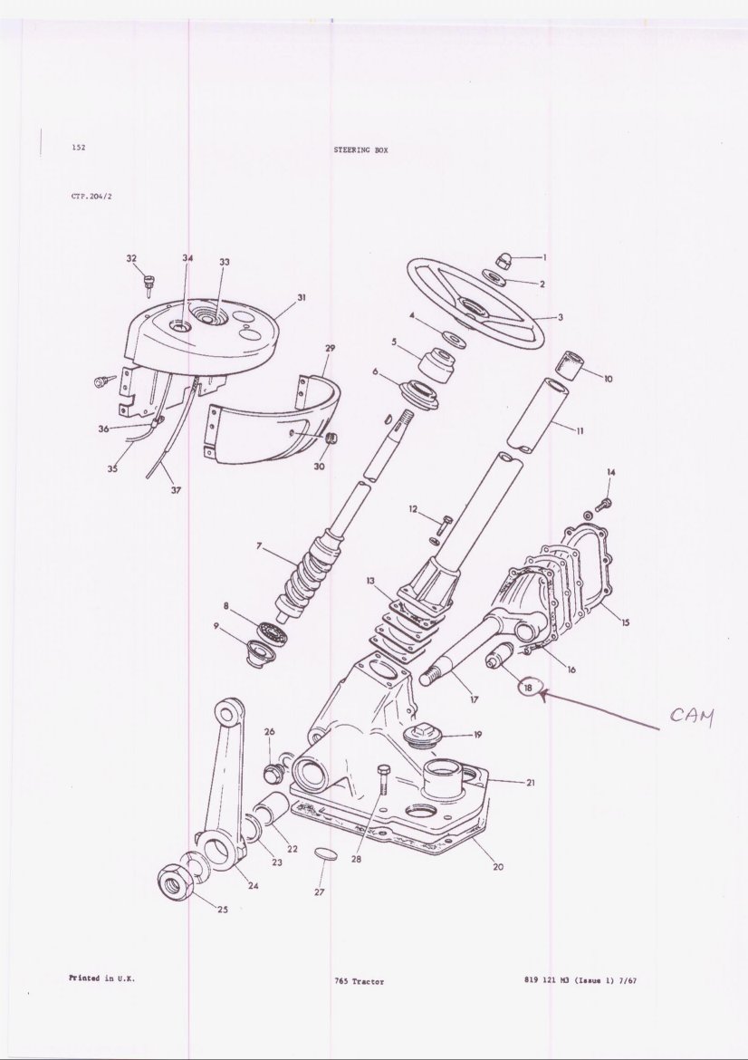 MF 65 steering box